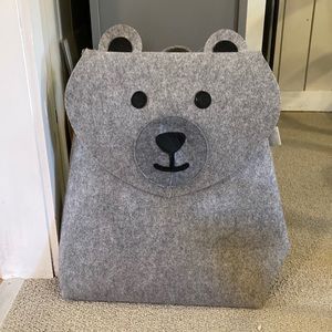 Little Stackers Felt Bear storage bag